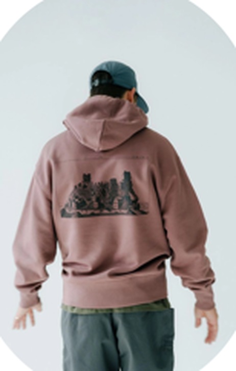 Dusty Pink Street Hoodie